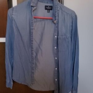 Denim button up